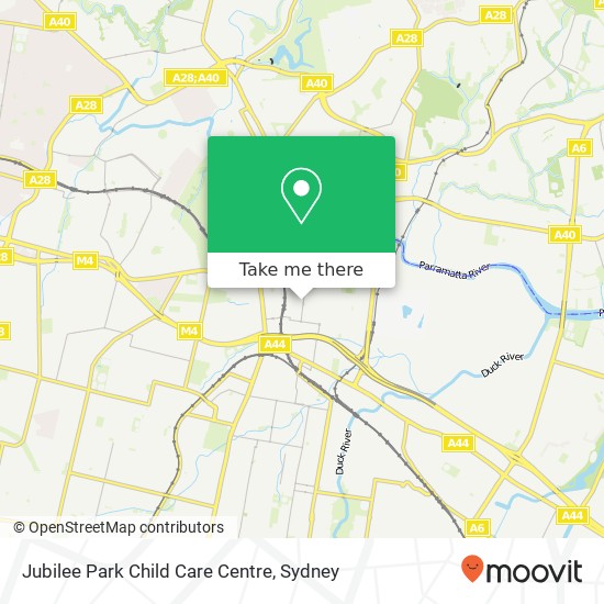 Jubilee Park Child Care Centre map