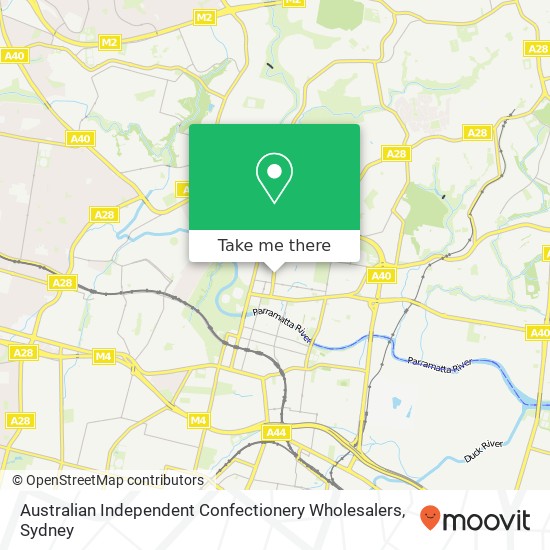 Australian Independent Confectionery Wholesalers map