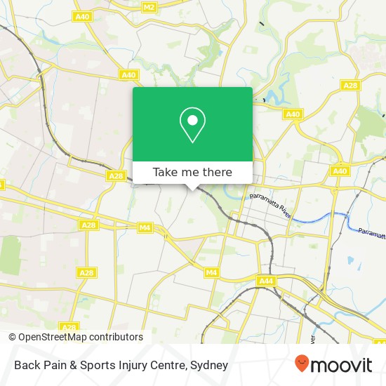 Back Pain & Sports Injury Centre map