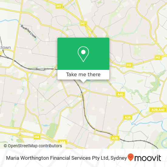 Mapa Maria Worthington Financial Services Pty Ltd