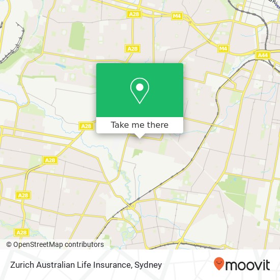 Zurich Australian Life Insurance map