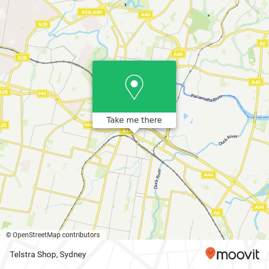 Telstra Shop map