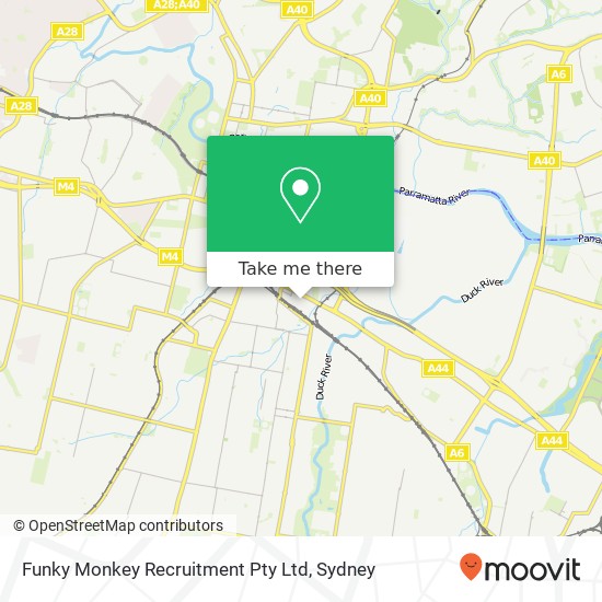 Mapa Funky Monkey Recruitment Pty Ltd