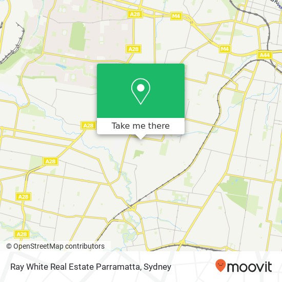 Ray White Real Estate Parramatta map