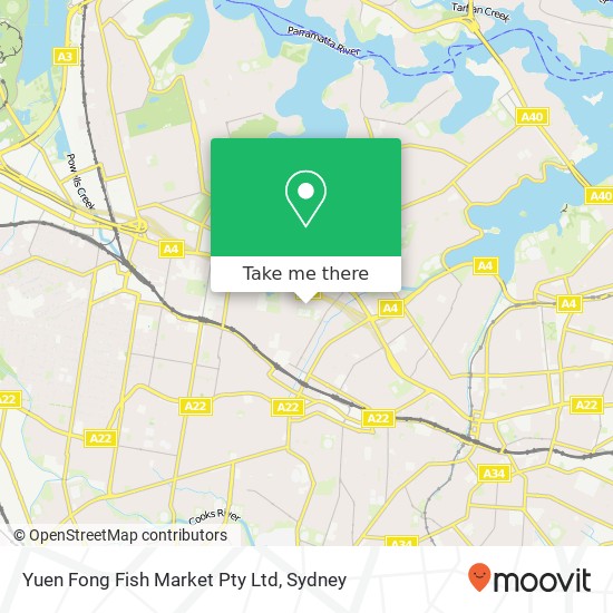 Yuen Fong Fish Market Pty Ltd map