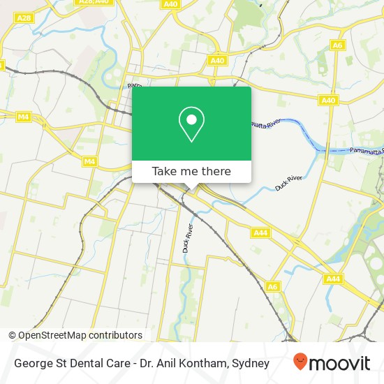 Mapa George St Dental Care - Dr. Anil Kontham