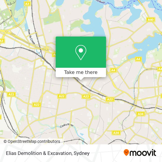 Elias Demolition & Excavation map