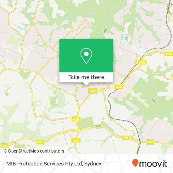 Mapa MIB Protection Services Pty Ltd