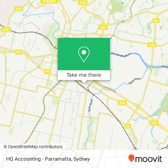 HQ Accounting - Parramatta map