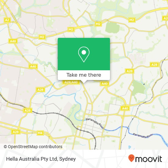 Hella Australia Pty Ltd map