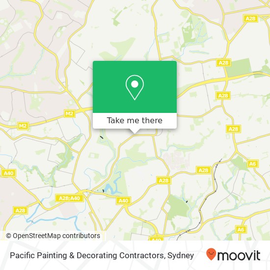 Pacific Painting & Decorating Contractors map