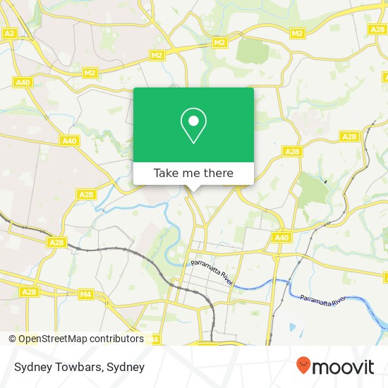 Sydney Towbars map