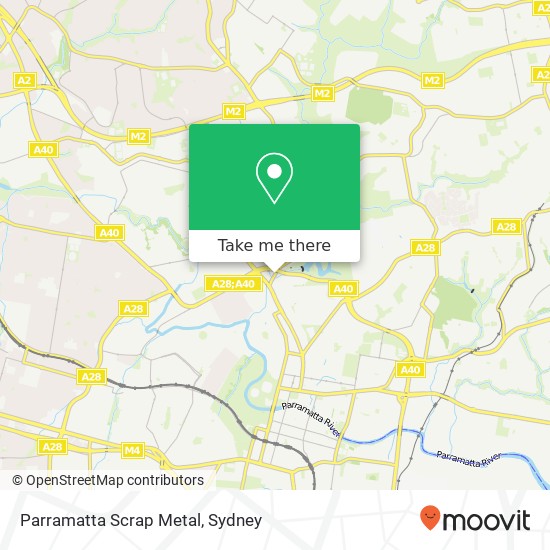 Parramatta Scrap Metal map