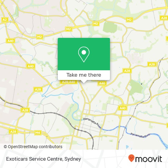 Exoticars Service Centre map