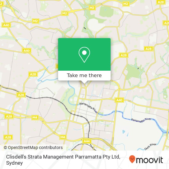 Clisdell's Strata Management Parramatta Pty Ltd map