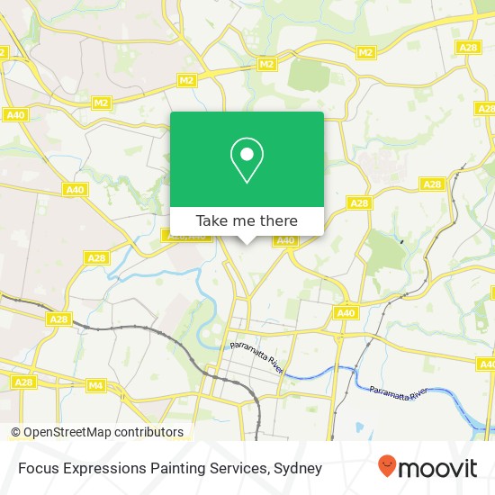 Focus Expressions Painting Services map