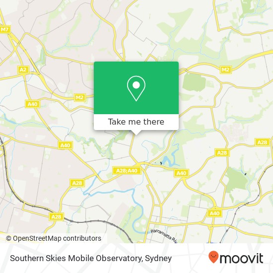 Southern Skies Mobile Observatory map