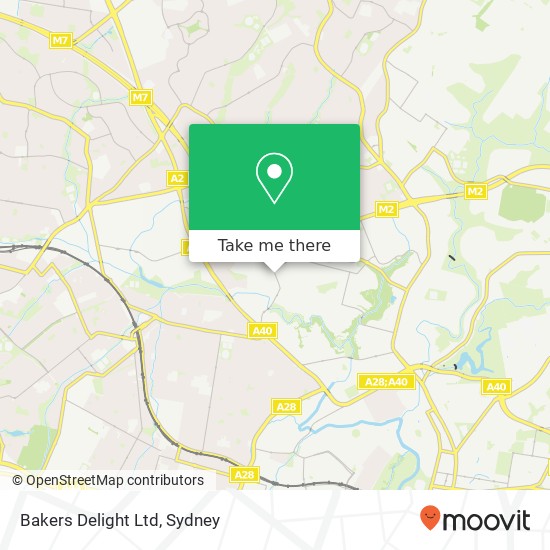 Bakers Delight Ltd map