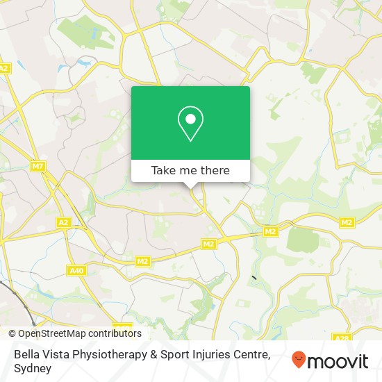 Bella Vista Physiotherapy & Sport Injuries Centre map