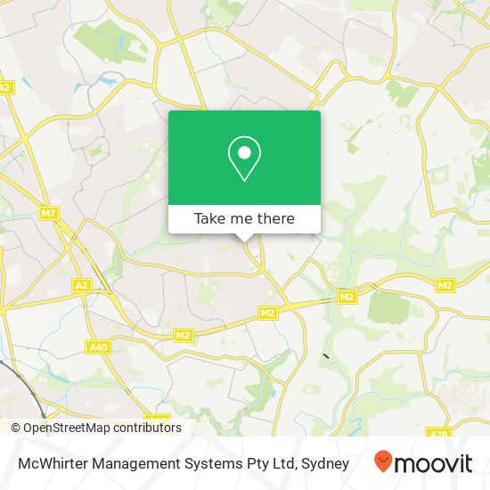 McWhirter Management Systems Pty Ltd map
