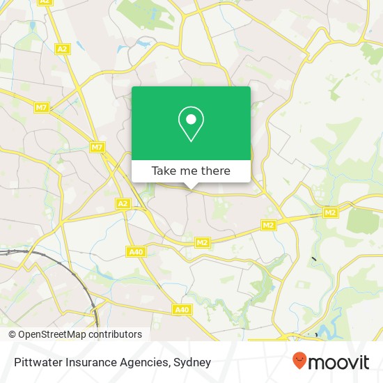 Pittwater Insurance Agencies map