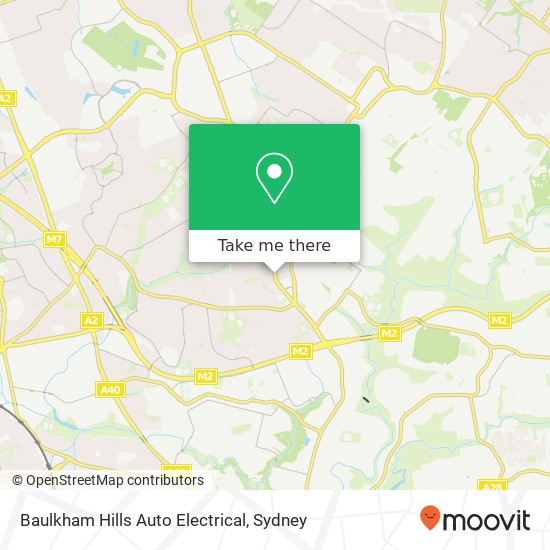 Baulkham Hills Auto Electrical map