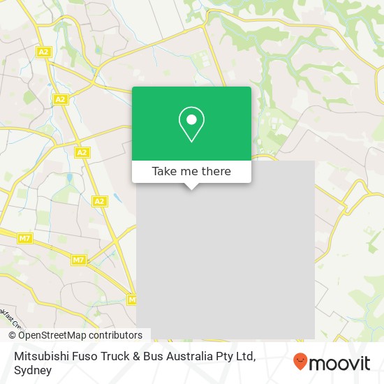 Mapa Mitsubishi Fuso Truck & Bus Australia Pty Ltd
