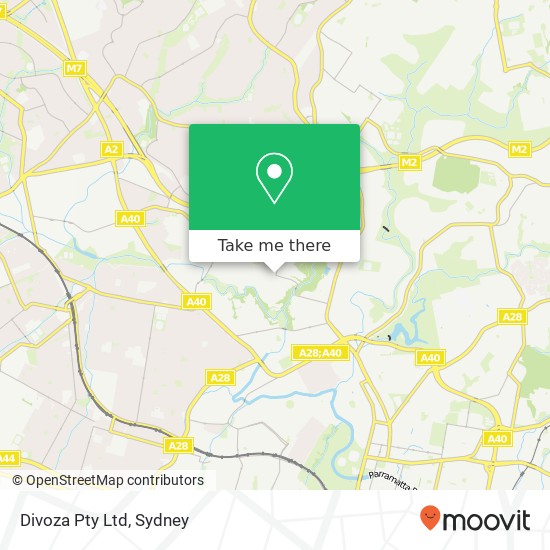 Divoza Pty Ltd map