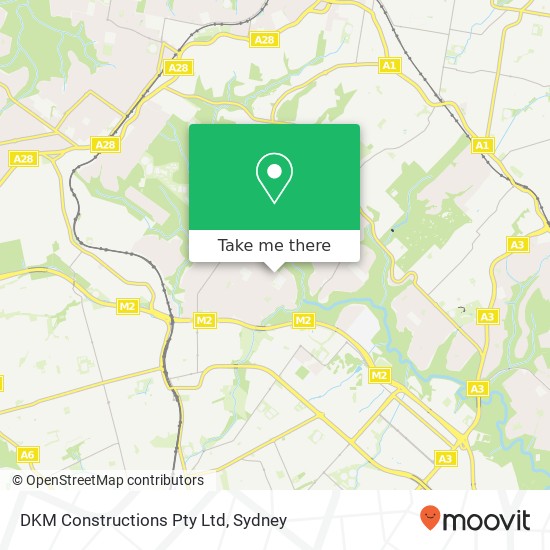 DKM Constructions Pty Ltd map