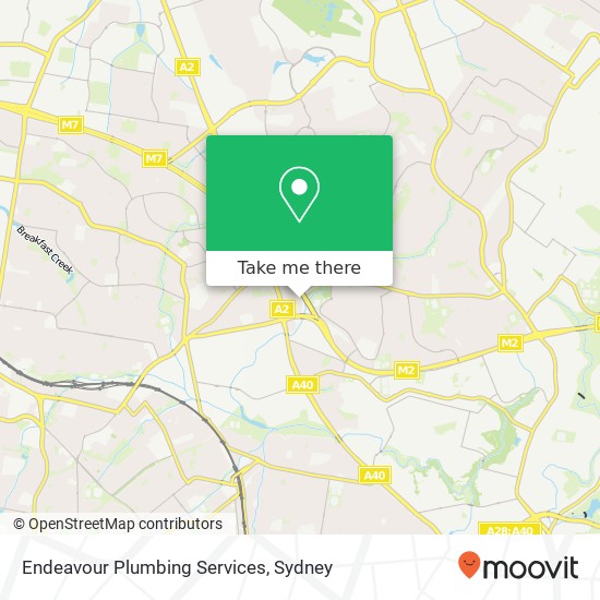 Endeavour Plumbing Services map