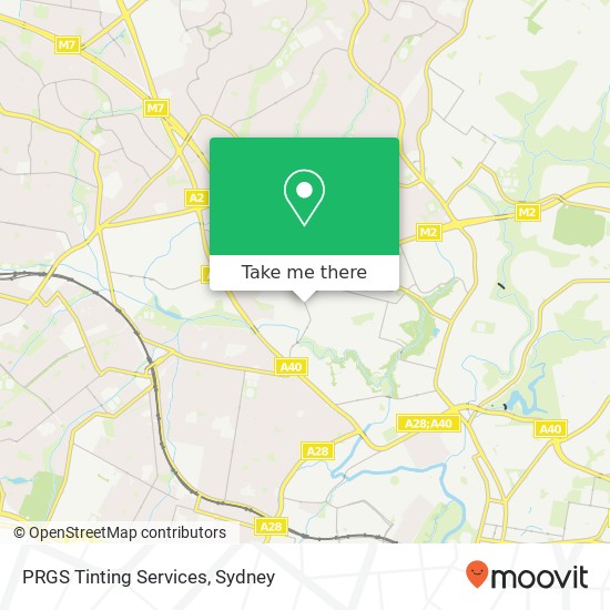 PRGS Tinting Services map