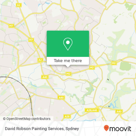 Mapa David Robson Painting Services