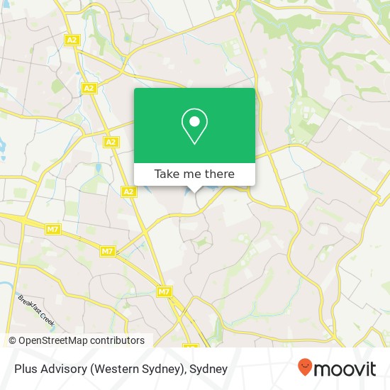 Plus Advisory (Western Sydney) map