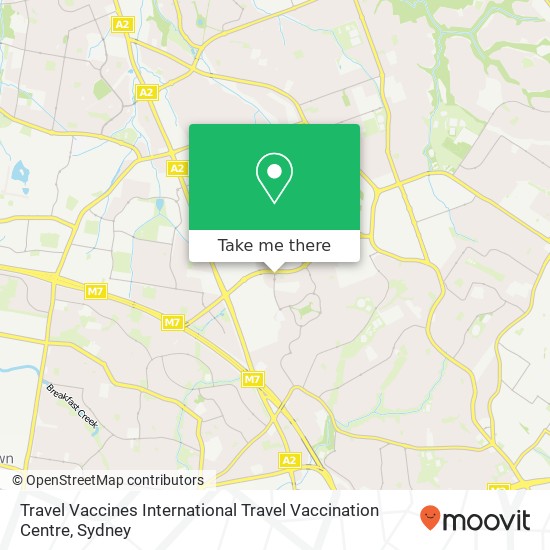 Travel Vaccines International Travel Vaccination Centre map