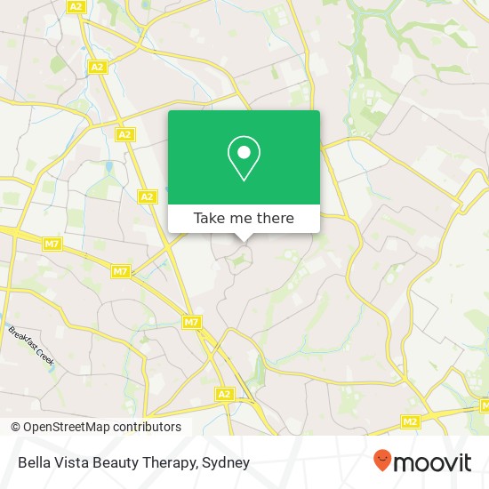 Bella Vista Beauty Therapy map