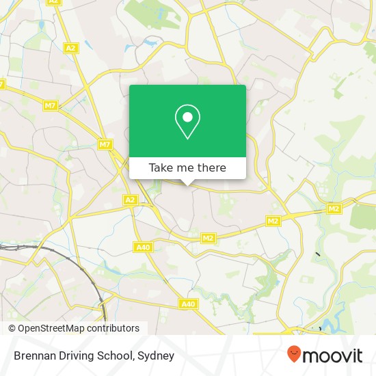 Brennan Driving School map