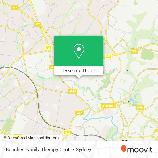 Mapa Beaches Family Therapy Centre