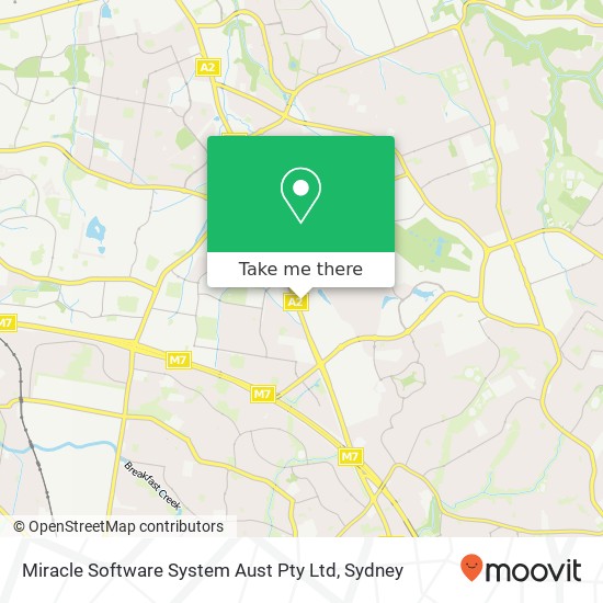 Miracle Software System Aust Pty Ltd map