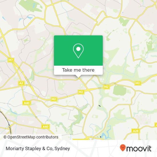 Mapa Moriarty Stapley & Co