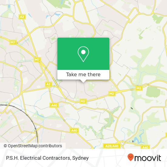 Mapa P.S.H. Electrical Contractors