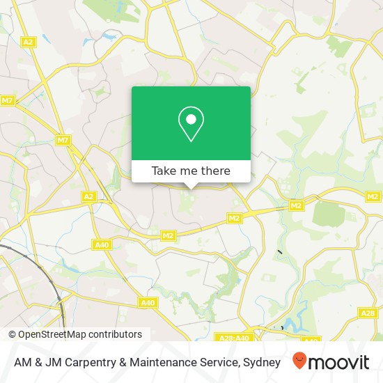 Mapa AM & JM Carpentry & Maintenance Service