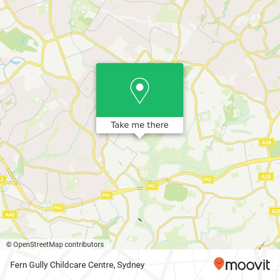 Mapa Fern Gully Childcare Centre