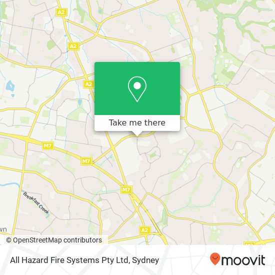 All Hazard Fire Systems Pty Ltd map