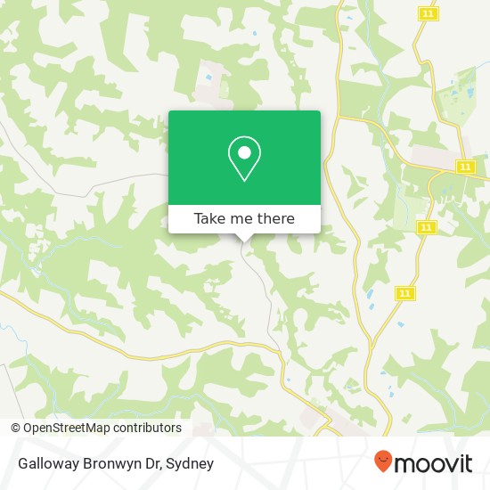 Galloway Bronwyn Dr map