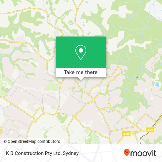 K B Construction Pty Ltd map