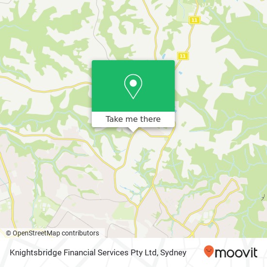 Knightsbridge Financial Services Pty Ltd map