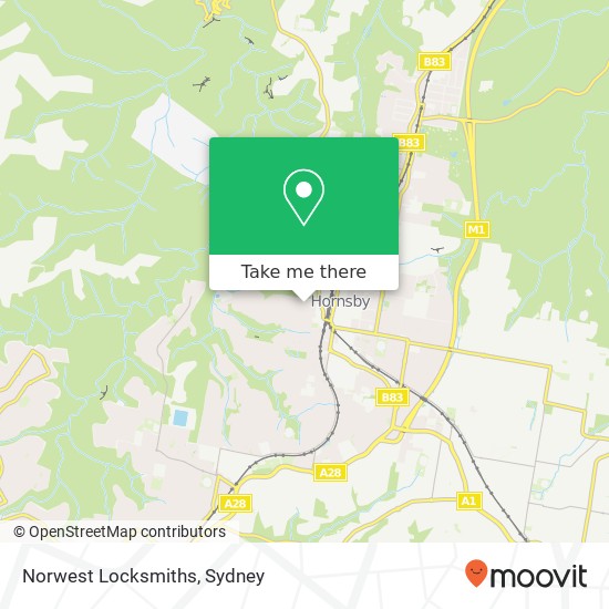 Norwest Locksmiths map