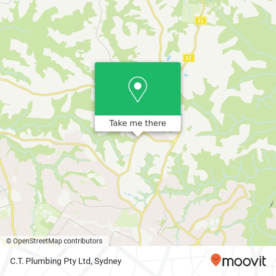 C.T. Plumbing Pty Ltd map