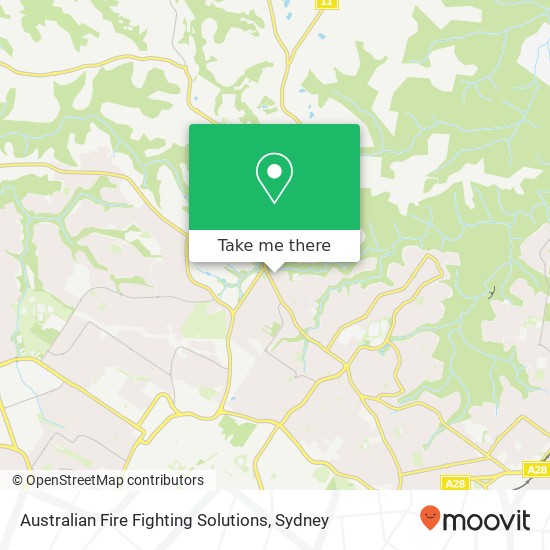 Australian Fire Fighting Solutions map