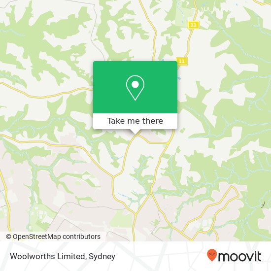 Woolworths Limited map